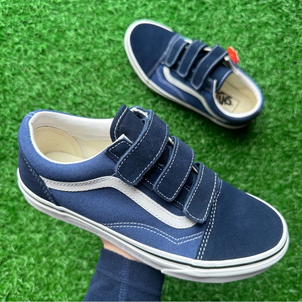 Vans Old Skool V Suede Canvas Dress Blues Navy - Picture 4 of 10